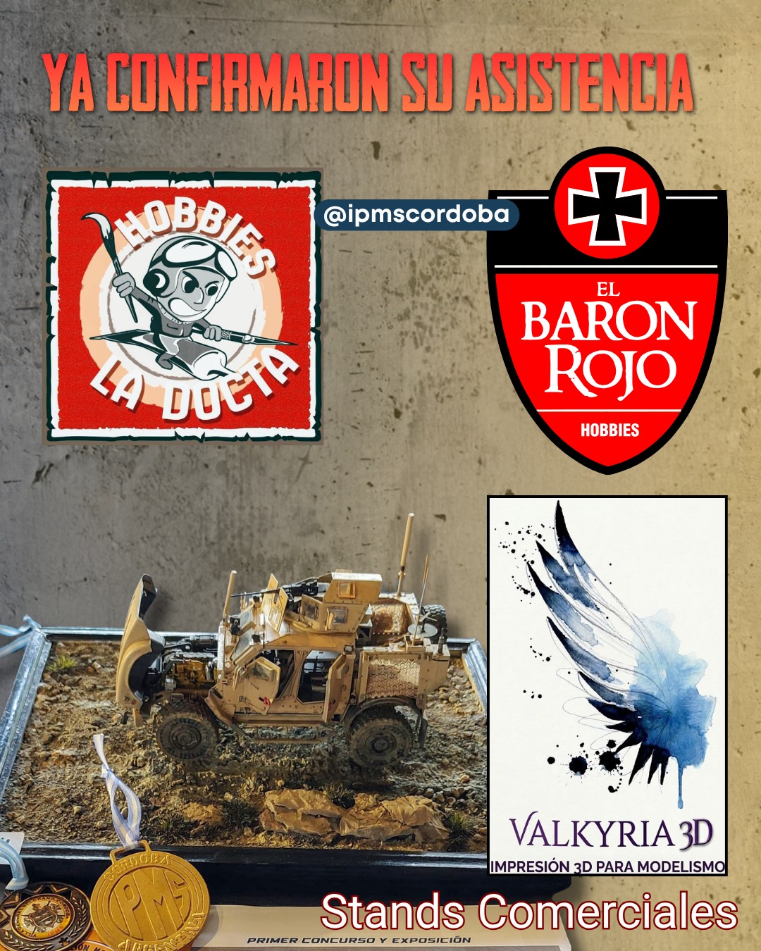🔥 ¡Estamos listos para el próximo CONCURSO Y EXPO IPMS CÓRDOBA! 🔥
Después de meses de trabajo, planificación y pura pasión por el modelismo, ya está TODO preparado para recibirte.
Este año venimos con más modelos, más participantes, más asociaciones invitadas, más stands comerciales… ¡y muchas sorpresas que no te vas a querer perder!
🏆 CONCURSO REGIONAL (Competencia Técnica)
🖼️ EXPOSICIÓN (Muestra + Voto del Público)
🛠️ Más de 200 modelos ya inscriptos
🤝 Modelistas locales + asociaciones de todo el país
🏪 Stands comerciales confirmados
🎤 Charlas, encuentros y actividades especiales
🎁 Premios, capacitaciones y sorpresas para toda la comunidad
📅 FECHA Y LUGAR
Del 2 al 5 de abril
📍 Centro Cultural Córdoba – Av. Lugones 401, Córdoba Capital
🎟️ Entrada libre y gratuita
🙌 Animate a participar
Cada imagen de este post es solo una muestra de lo que se viene…
Y créenos: esto recién empieza.
📲 Más info e inscripciones en www.ipmscordoba.com/eventos
📩 Consultas: @ipmscordoba
@centroculturalcordoba @echeniquemodelkits @fppoli_scale @pablon.modelling.corner @diegue_models @garudahobby @pablon.modelling.corner @goatcreation @alas_a_escala @alejandrovucko @alejandroalbertin @fede.scalemodels @toystime.cordoba @warhobbiescba @buho.personalizados @lomashobbyclub @hobbymav @hobbiesladocta2 @valkyria.3d @el.baron.rojo.hobbies @ipmslanus @ipmstucuman @rdm_ipms_laplata @ipmsaltovalle @ipms.mendoza.valkyria.ok @losinfernales_cba_oficial @ipmsmardelplata