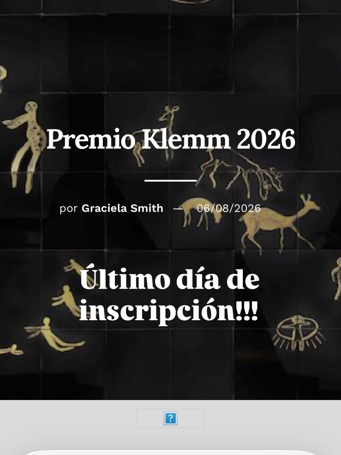Hoy vence el plazo para participar del Premio Klemm en todas las disciplinas. Visita la web! @fundacion_klemm @anba_ar #premioklemm #artecontemporaneo #premiosenefectivo #fundacionklemm #concursodearte Hoy vence el plazo para participar del Premio Klemm en todas las disciplinas. Visita la web! @fundacion_klemm @anba_ar #premioklemm #artecontemporaneo #premiosenefectivo #fundacionklemm #concursodearte